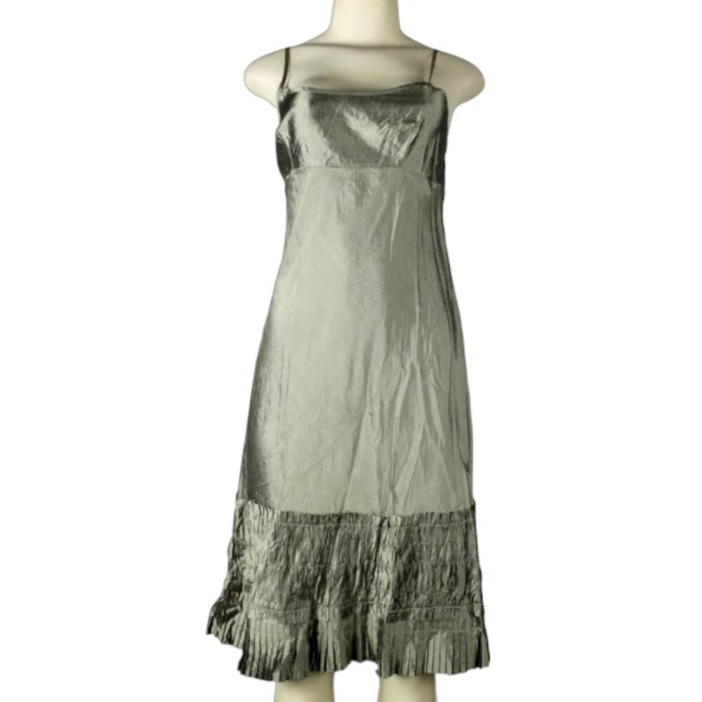 DOSA Knee-Length Silk Slip Dress